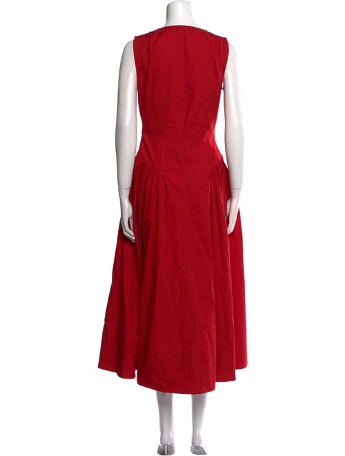 Proenza Schouler White Label V-Neck Long Dress