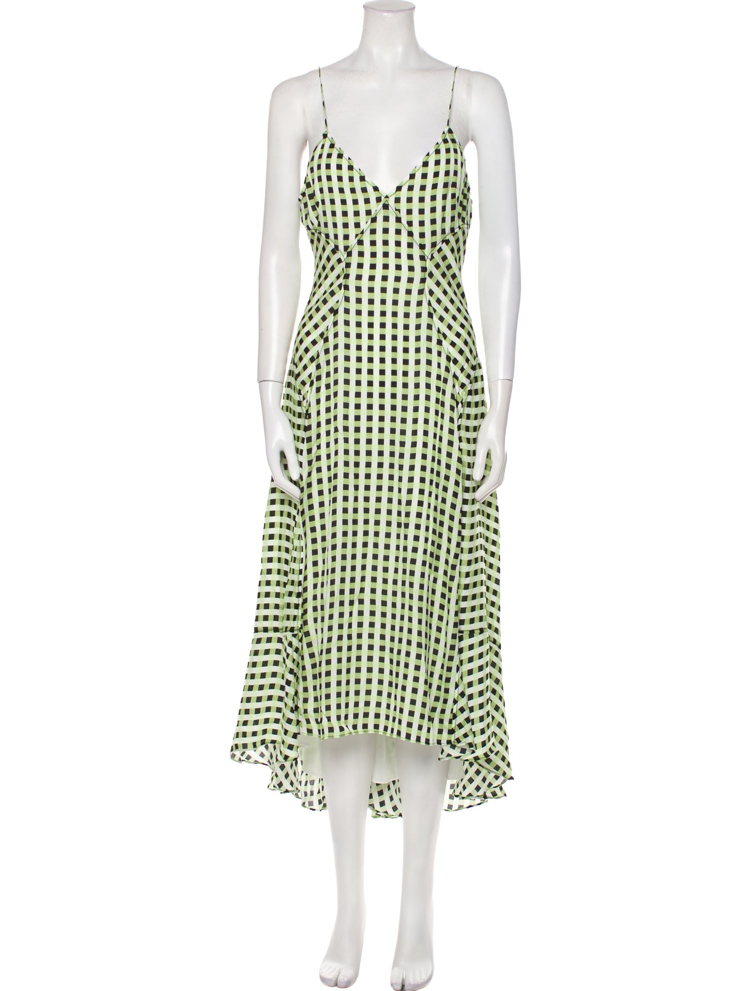 Proenza Schouler White Label Plaid Print Long Dress w/ Tags