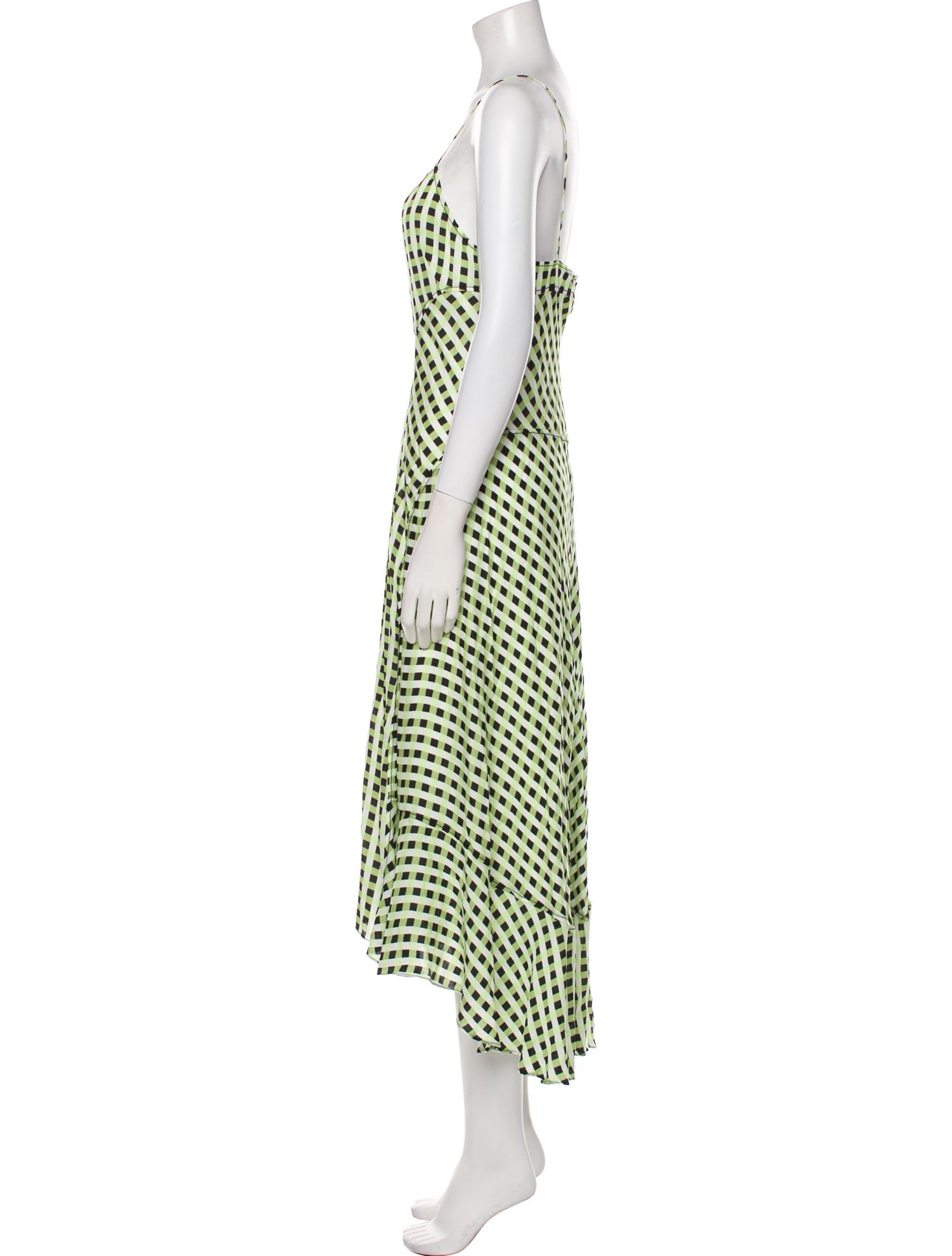 Proenza Schouler White Label Plaid Print Long Dress w/ Tags