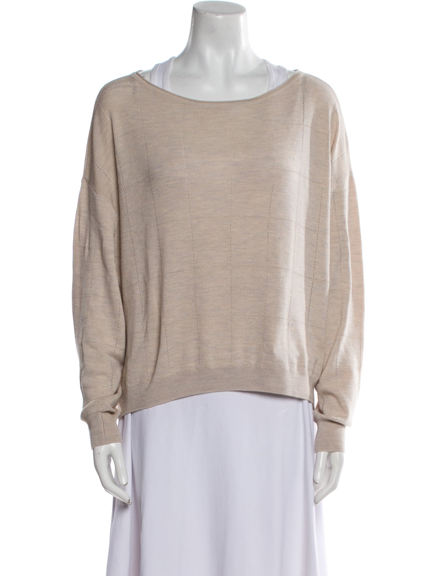 Proenza Schouler White Label Wool Scoop Neck Sweater