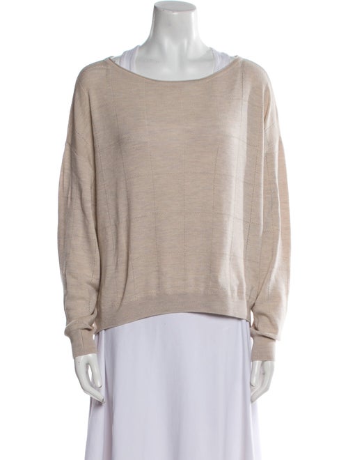 Proenza Schouler White Label Wool Scoop Neck Sweater