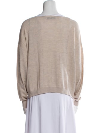 Proenza Schouler White Label Wool Scoop Neck Sweater