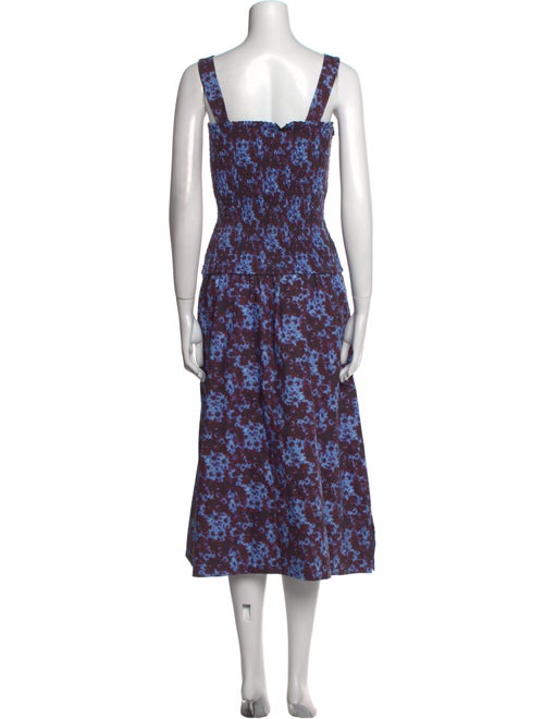 Proenza Schouler White Label Floral Print Midi Length Dress