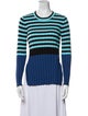 Proenza Schouler White Label Striped Crew Neck Top