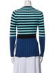 Proenza Schouler White Label Striped Crew Neck Top