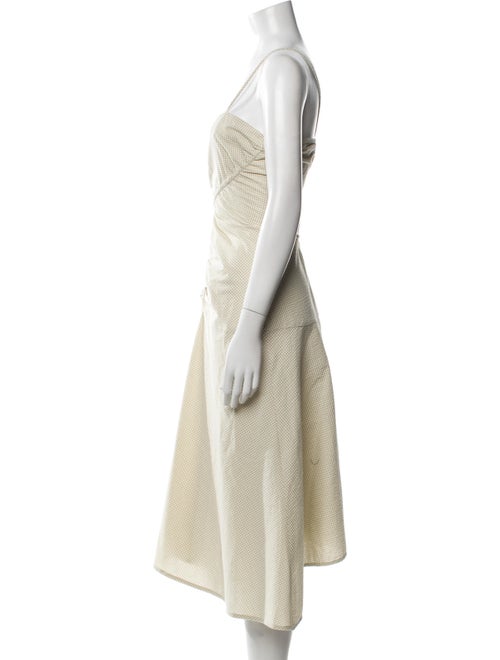 Proenza Schouler White Label Square Neckline Midi Length Dress