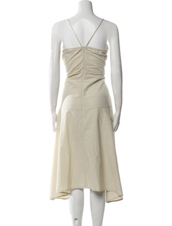 Proenza Schouler White Label Square Neckline Midi Length Dress