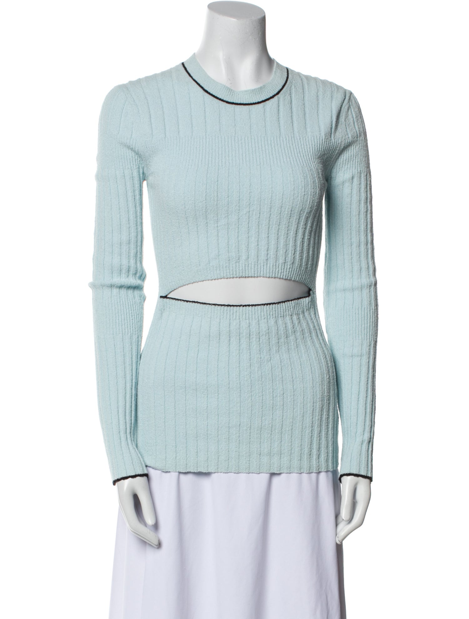 Proenza Schouler White Label Crew Neck Long Sleeve Top