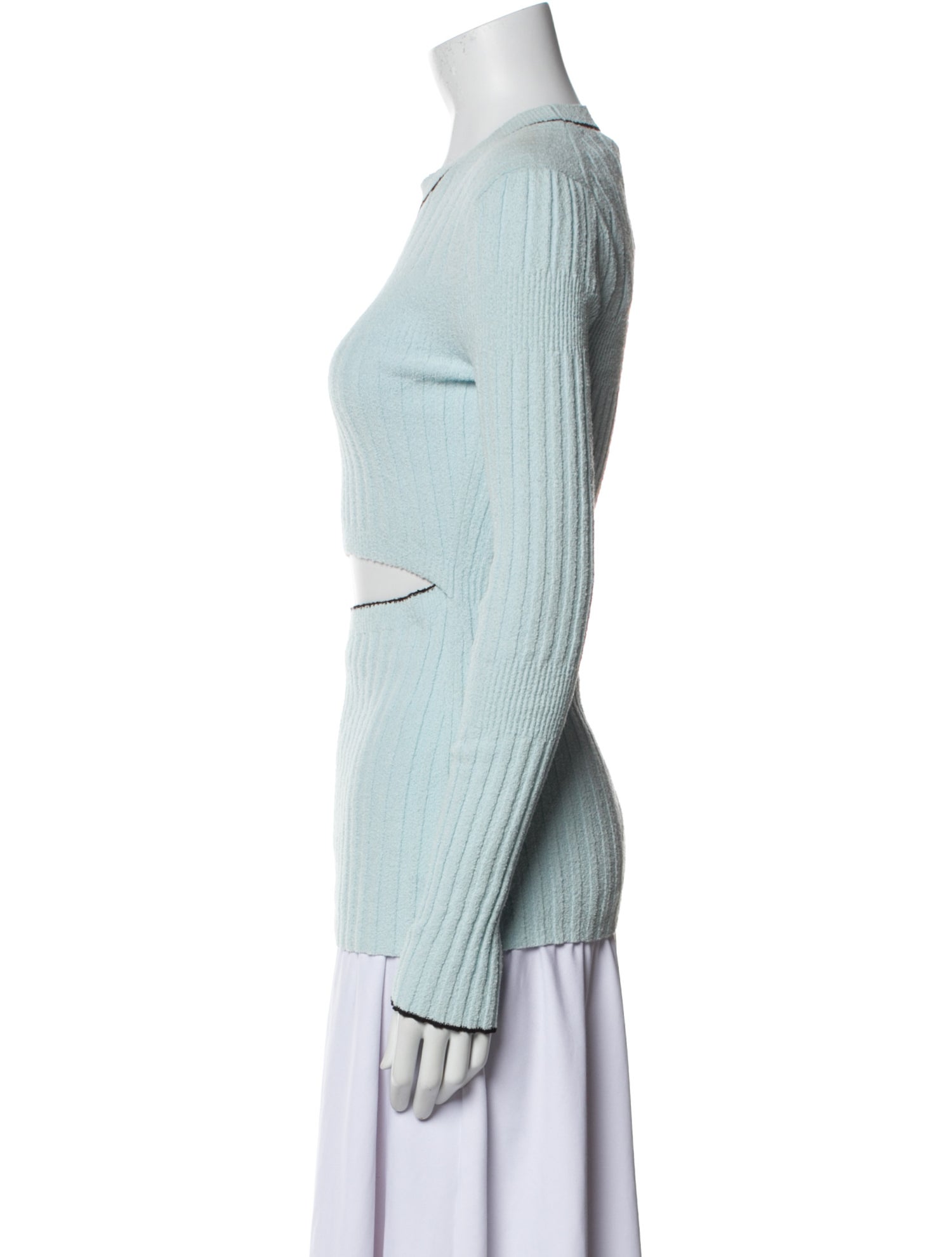 Proenza Schouler White Label Crew Neck Long Sleeve Top