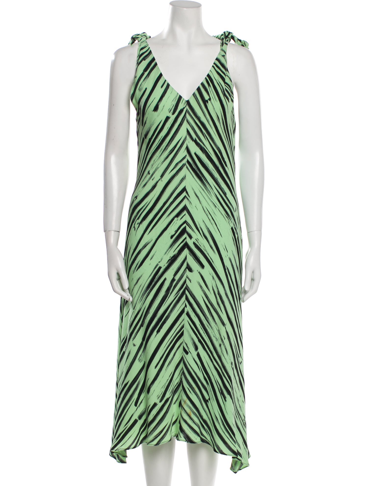 Proenza Schouler White Label Printed Midi Length Dress