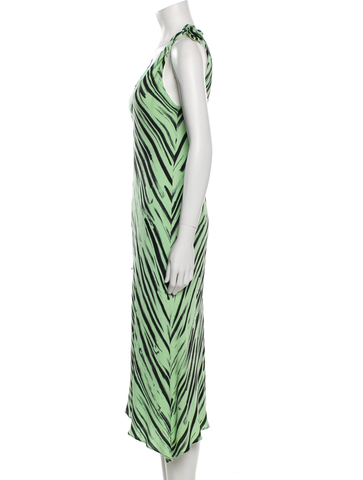 Proenza Schouler White Label Printed Midi Length Dress