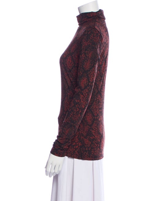 Proenza Schouler White Label Printed Turtleneck Top