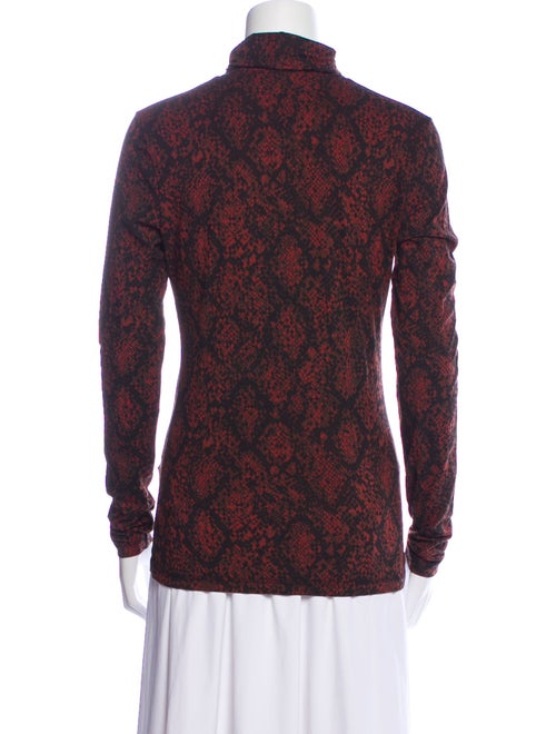 Proenza Schouler White Label Printed Turtleneck Top