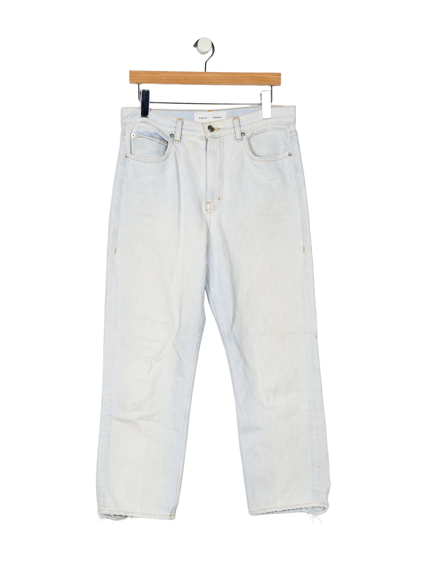 Proenza Schouler White Label High-Rise Straight Leg Jeans