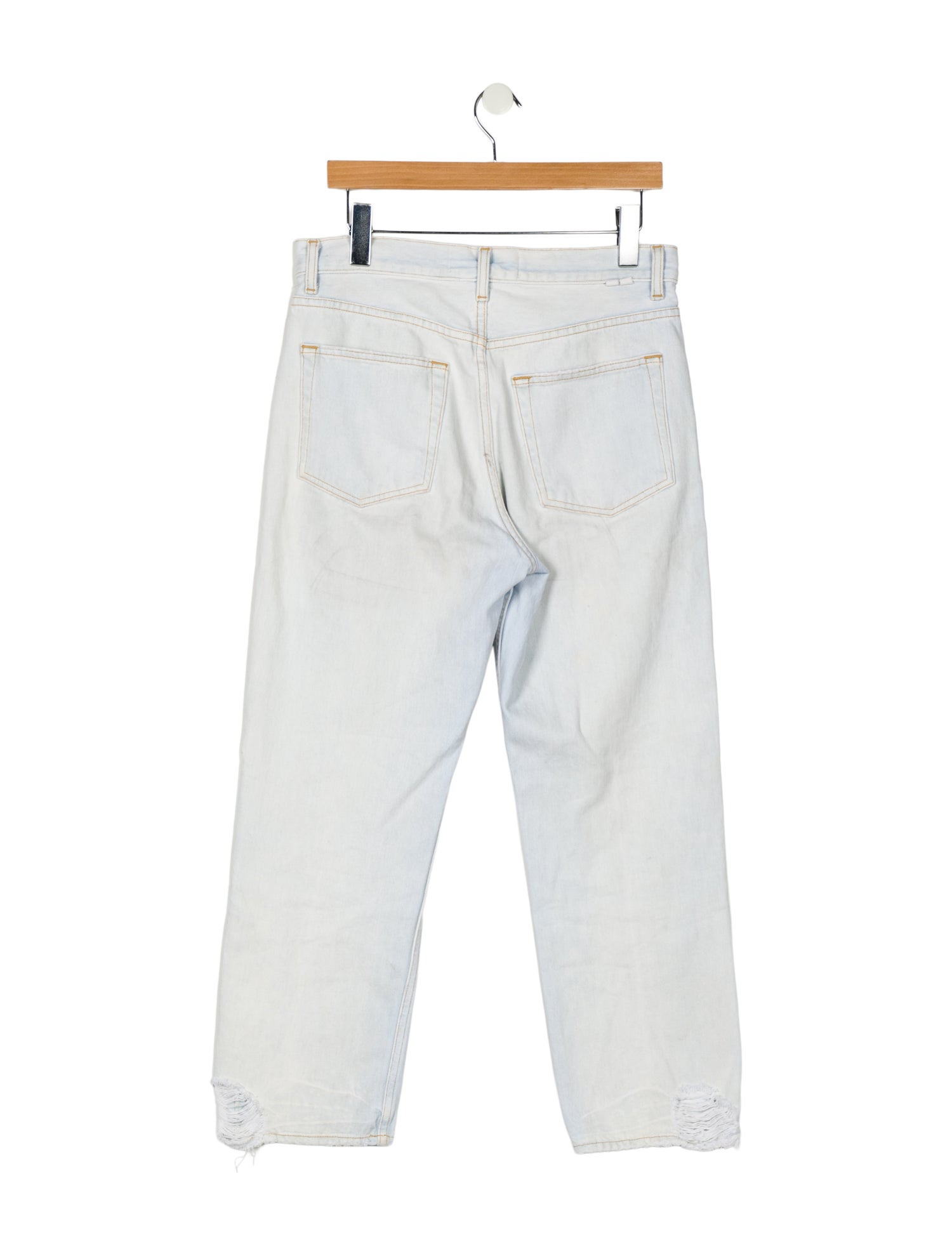 Proenza Schouler White Label High-Rise Straight Leg Jeans