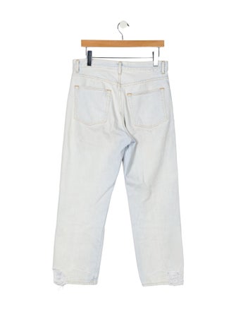 Proenza Schouler White Label High-Rise Straight Leg Jeans