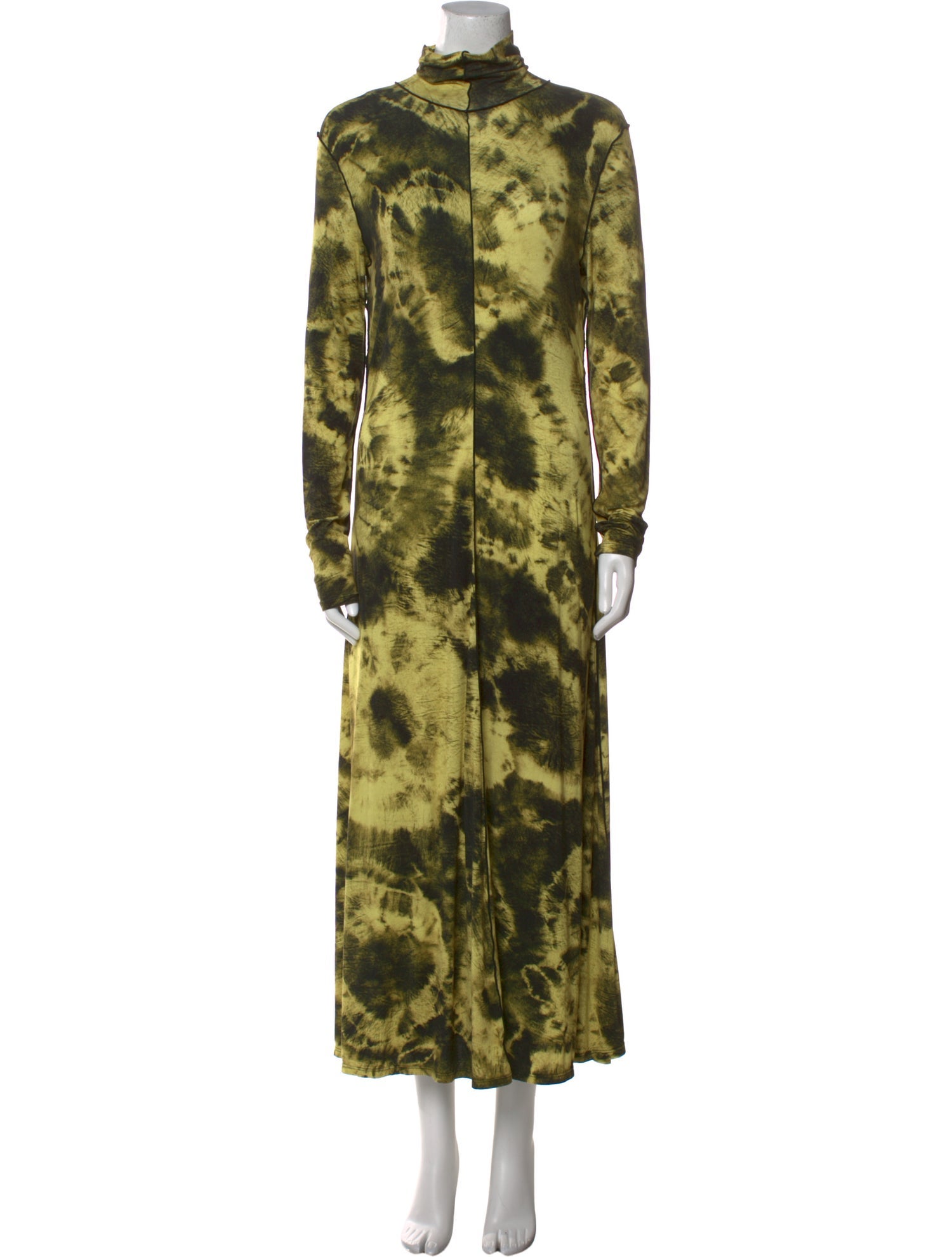 Proenza Schouler White Label Tie-Dye Print Midi Length Dress