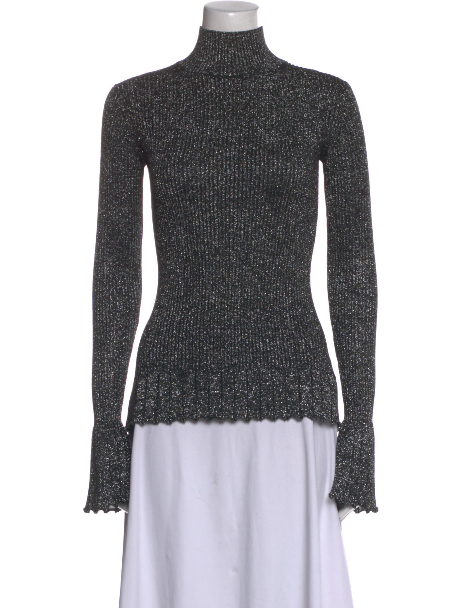 Proenza Schouler White Label Striped Turtleneck Top