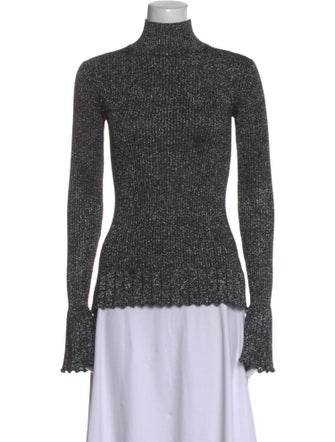 Proenza Schouler White Label Striped Turtleneck Top