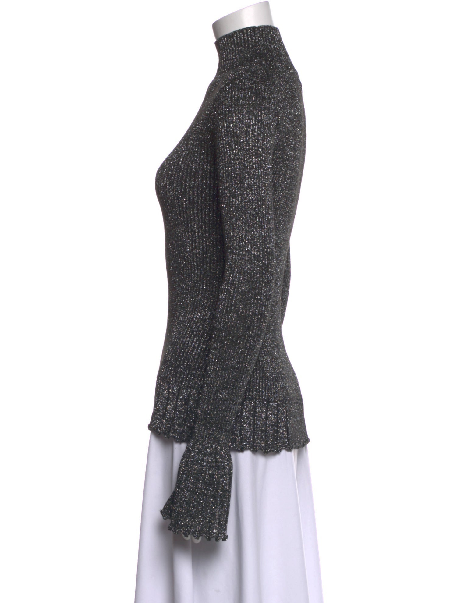 Proenza Schouler White Label Striped Turtleneck Top