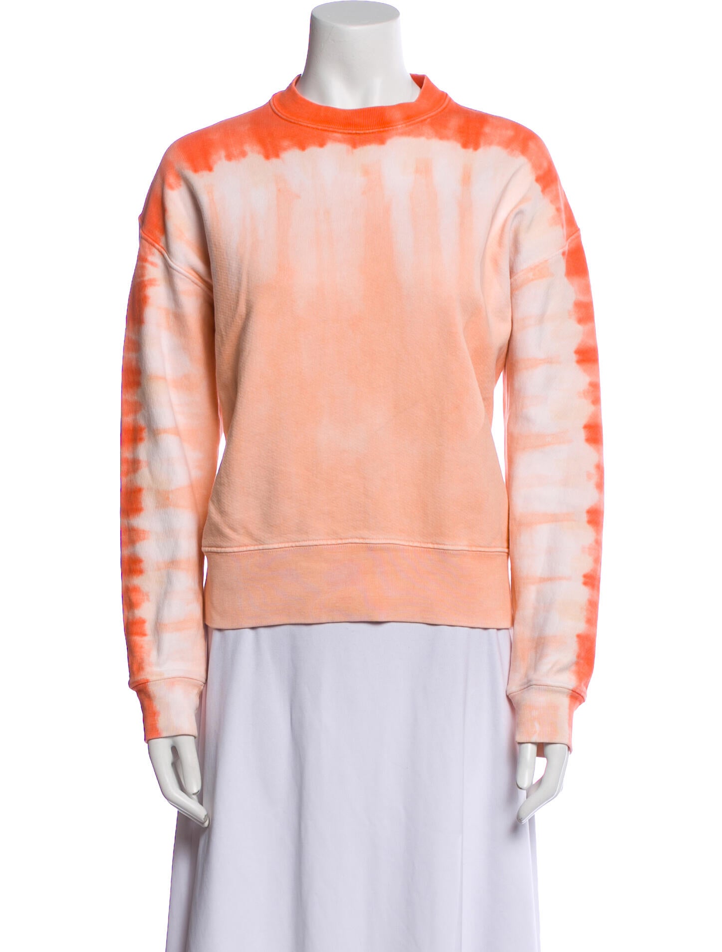 Proenza Schouler White Label Tie-Dye Print Mock Neck Sweatshirt