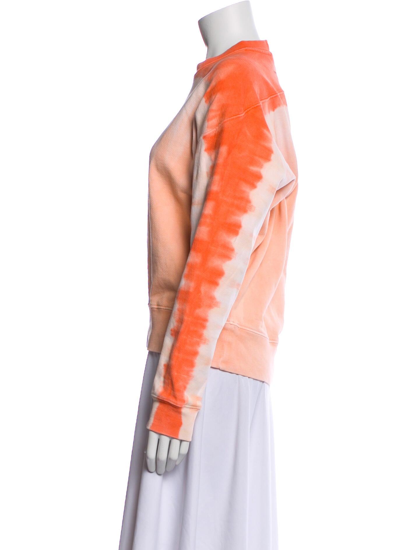 Proenza Schouler White Label Tie-Dye Print Mock Neck Sweatshirt