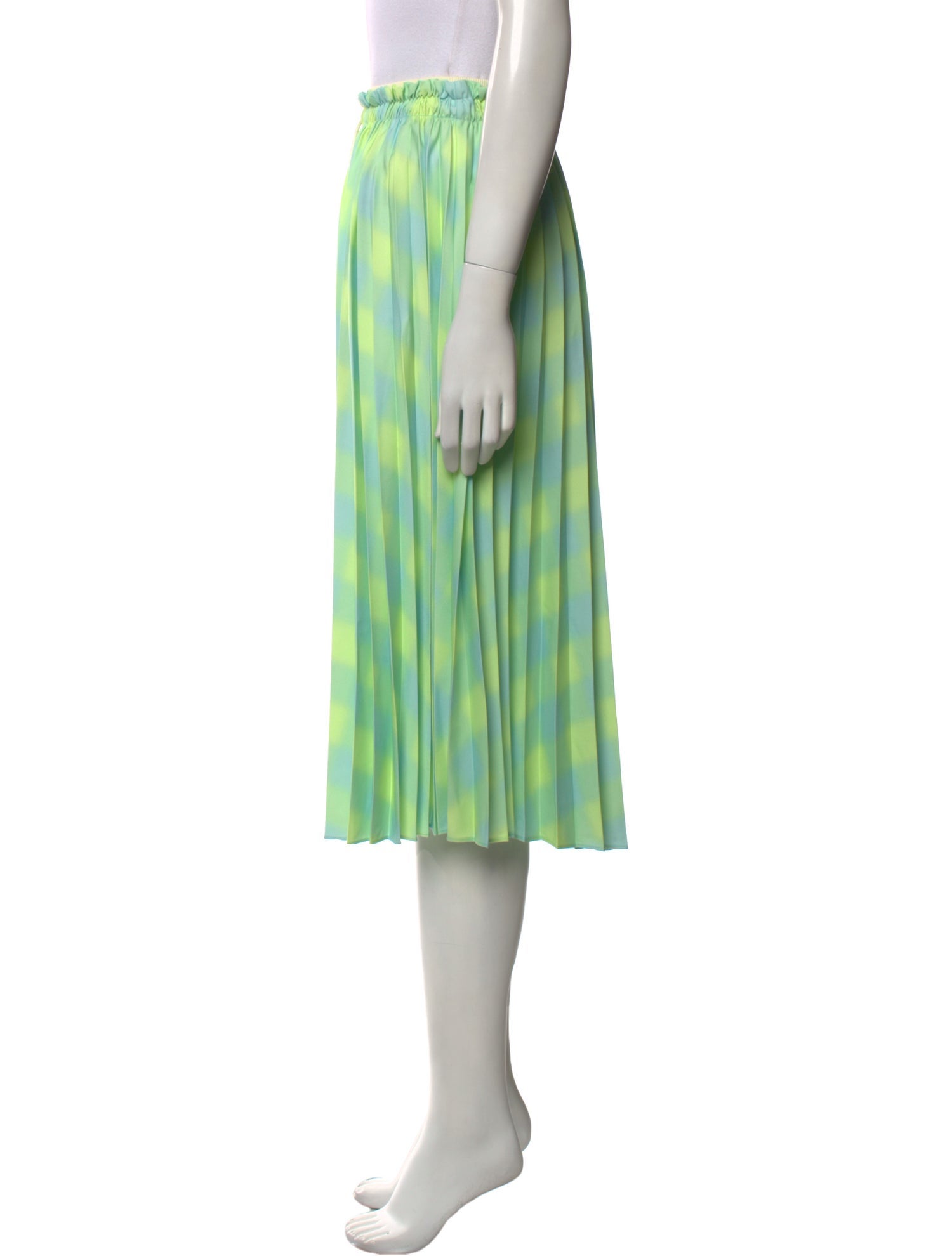 Proenza Schouler White Label Plaid Print Midi Length Skirt