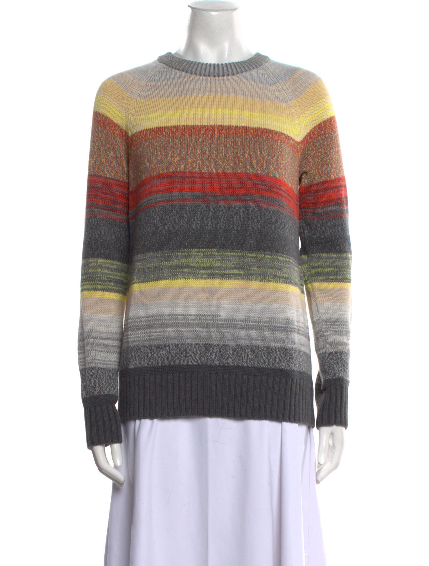 Proenza Schouler White Label Striped Crew Neck Sweater