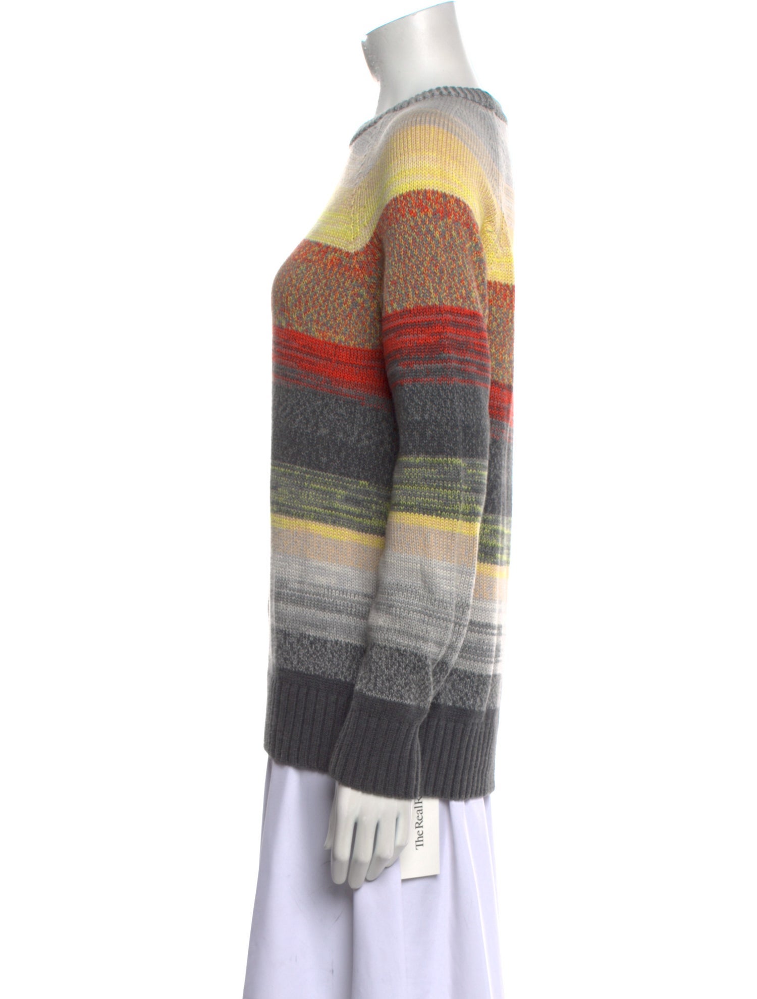 Proenza Schouler White Label Striped Crew Neck Sweater