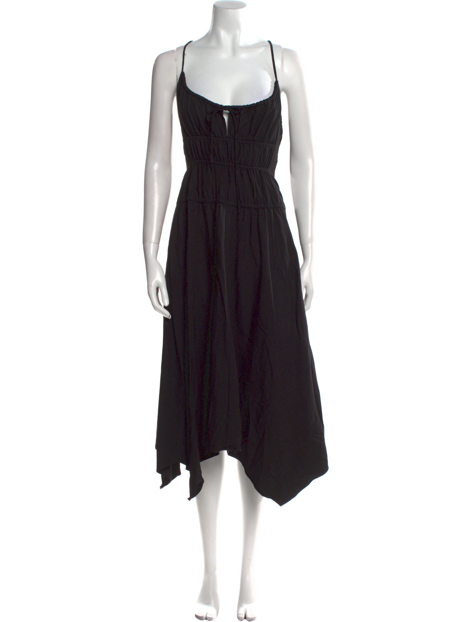 Proenza Schouler White Label Square Neckline Midi Length Dress