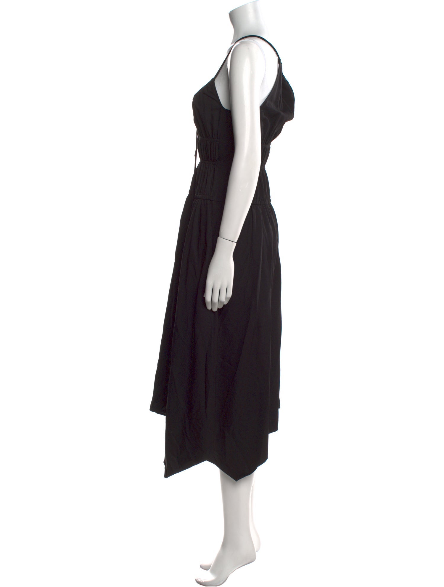 Proenza Schouler White Label Square Neckline Midi Length Dress