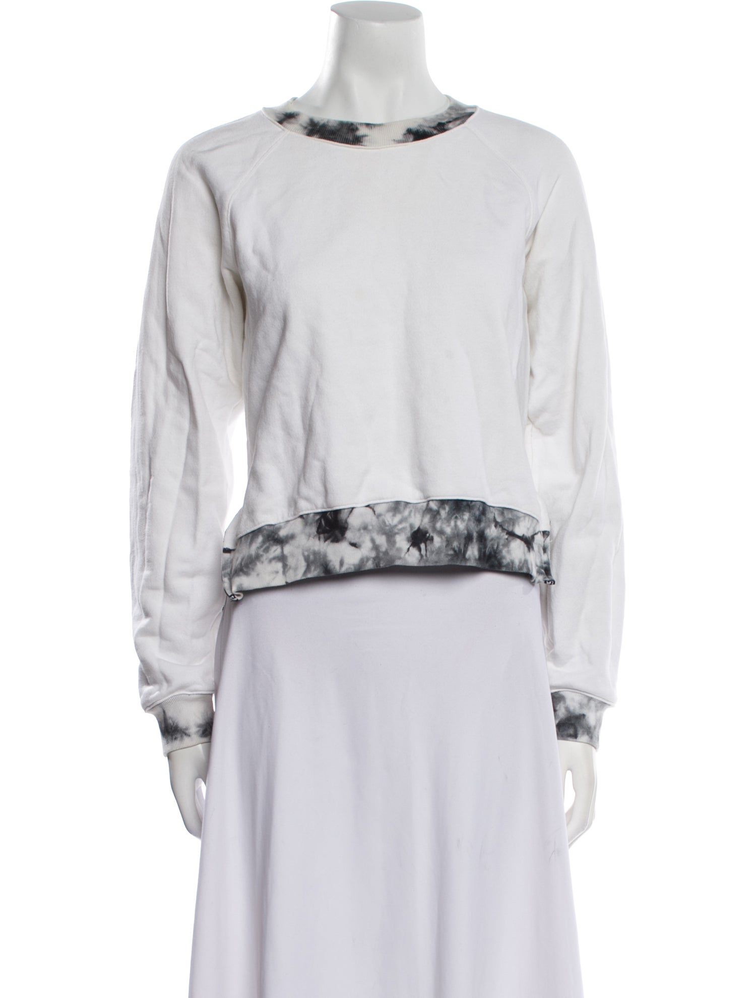 Proenza Schouler White Label Bateau Neckline Long Sleeve Sweatshirt