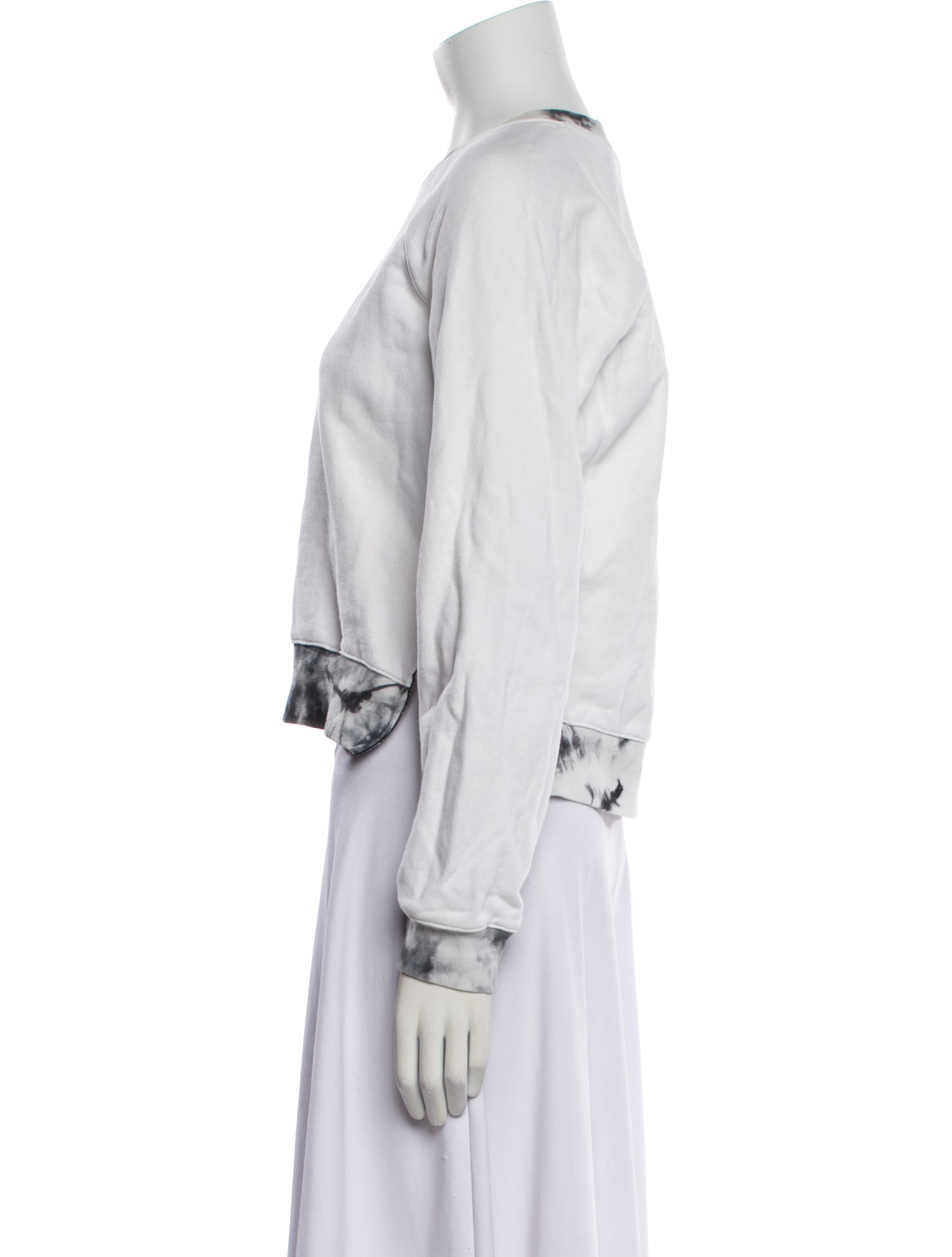 Proenza Schouler White Label Bateau Neckline Long Sleeve Sweatshirt