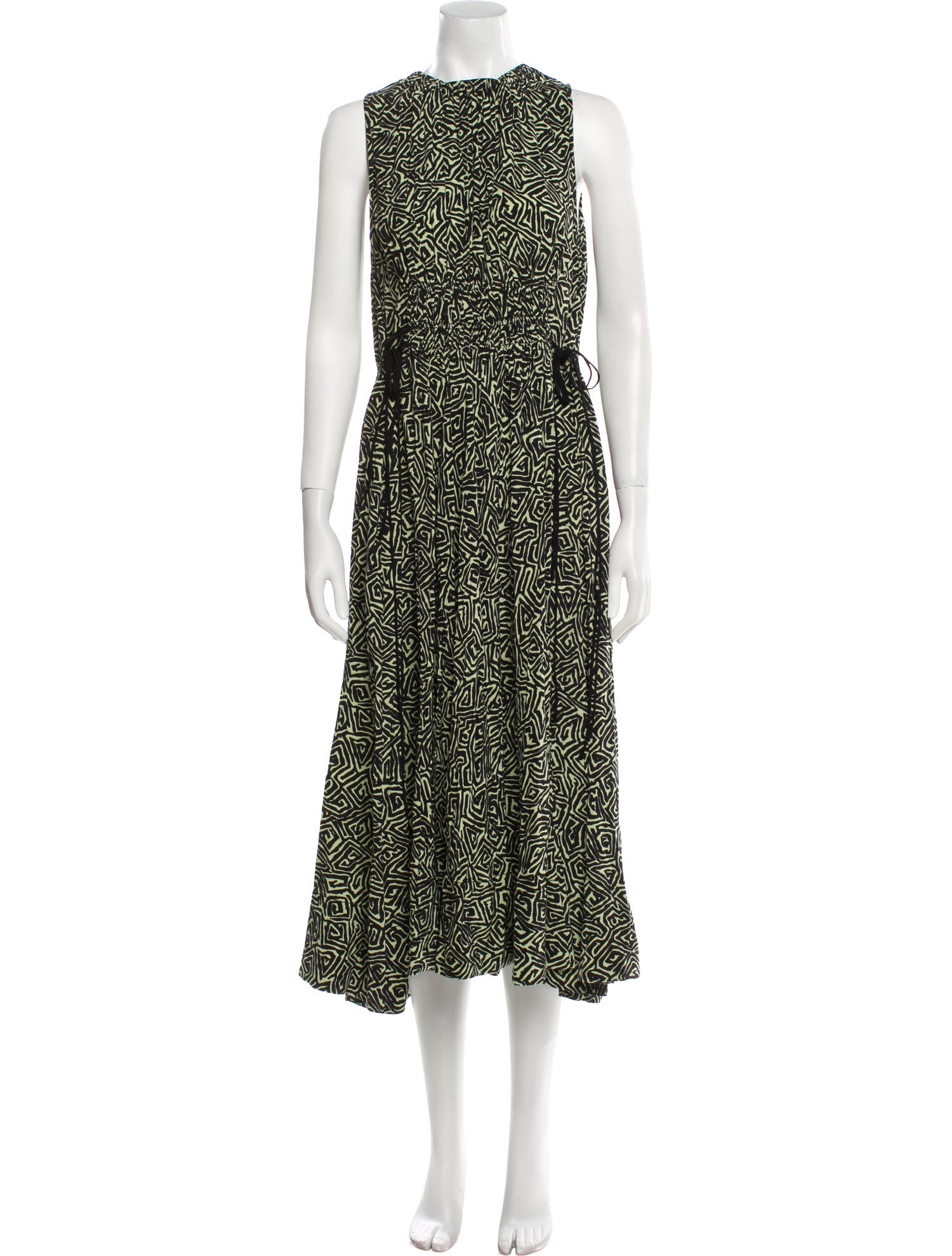 Proenza Schouler White Label Printed Long Dress