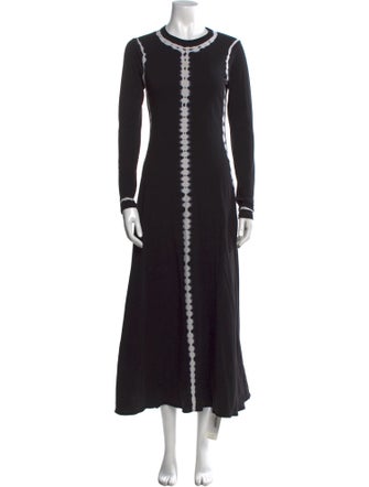 Proenza Schouler White Label Crew Neck Long Dress
