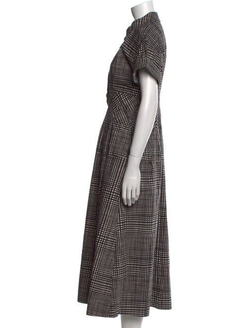 Proenza Schouler White Label Plaid Print Long Dress