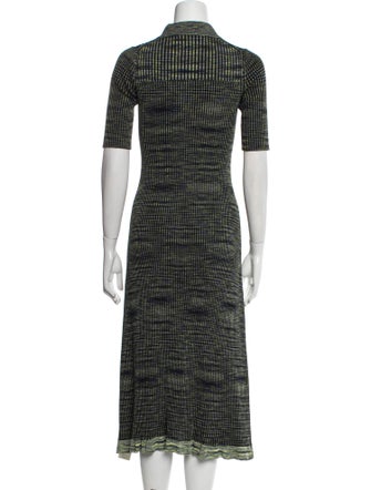 Proenza Schouler White Label Plaid Print Midi Length Dress