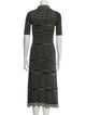 Proenza Schouler White Label Plaid Print Midi Length Dress