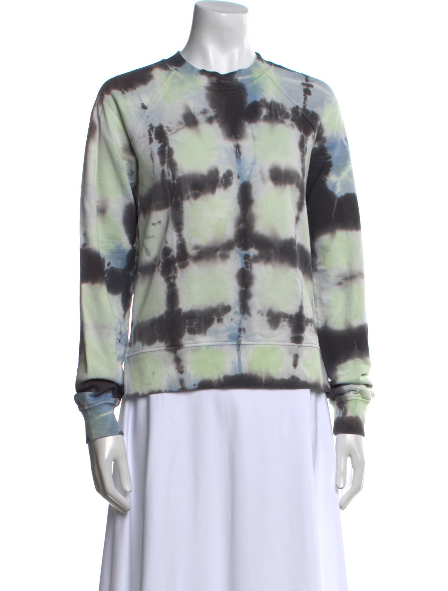Proenza Schouler White Label Tie-Dye Print Crew Neck Sweatshirt