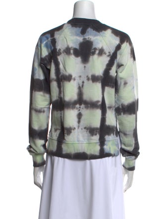 Proenza Schouler White Label Tie-Dye Print Crew Neck Sweatshirt