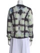 Proenza Schouler White Label Tie-Dye Print Crew Neck Sweatshirt