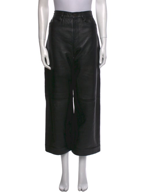 Proenza Schouler White Label Leather Wide Leg Pants