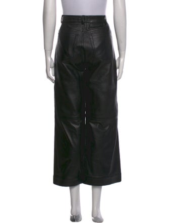 Proenza Schouler White Label Leather Wide Leg Pants