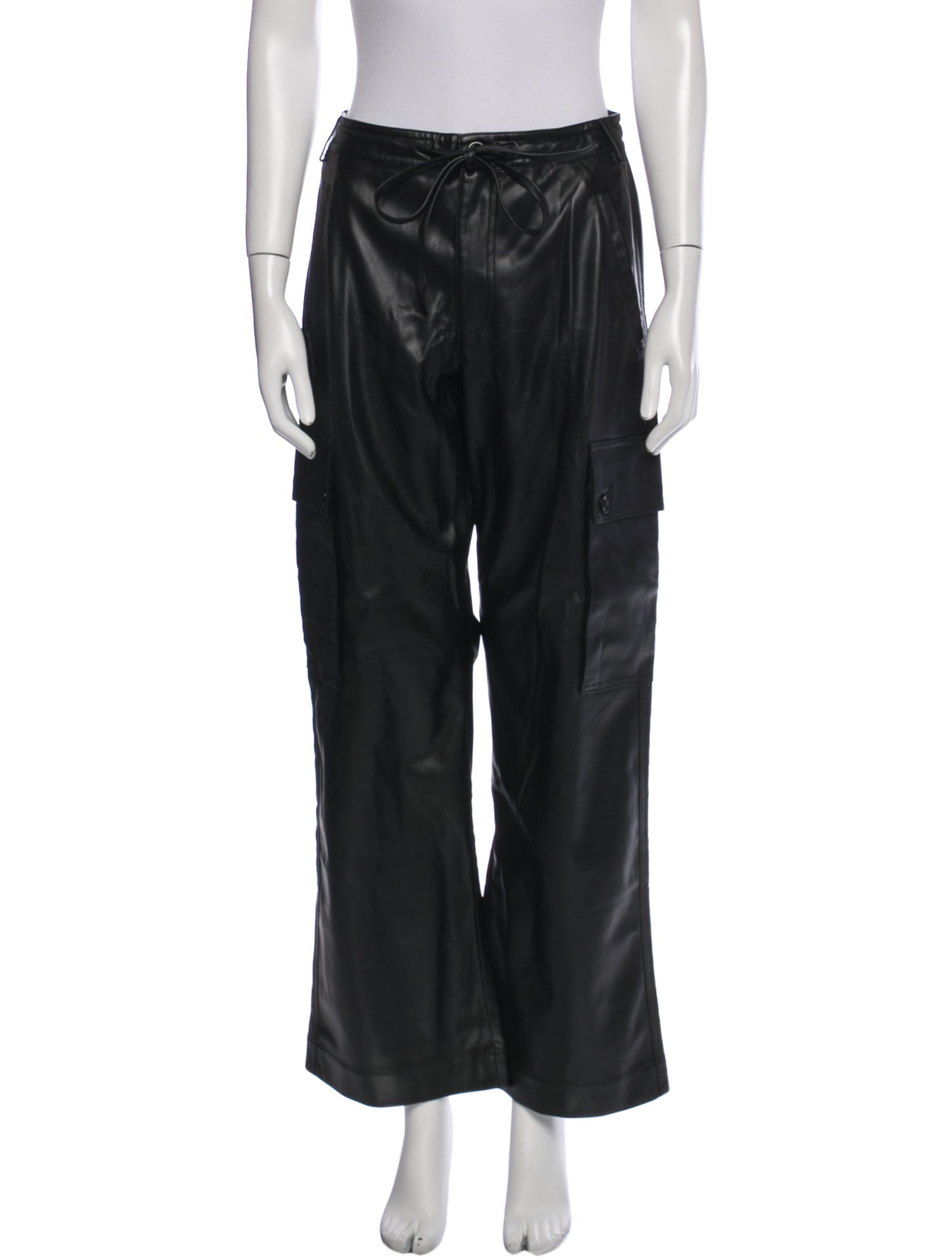 Proenza Schouler White Label Faux Leather Wide Leg Pants