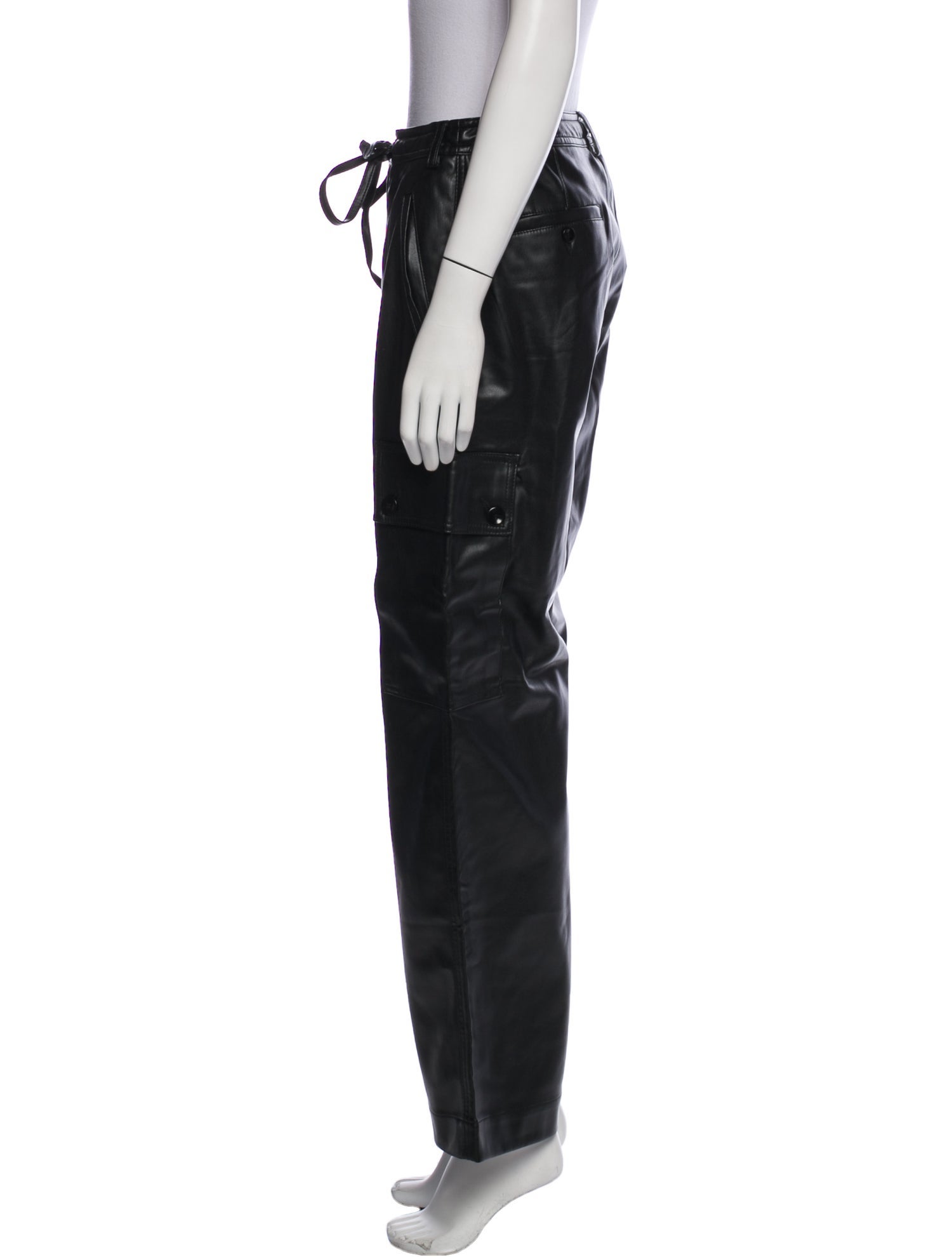 Proenza Schouler White Label Faux Leather Wide Leg Pants