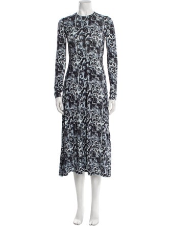 Proenza Schouler White Label Printed Long Dress