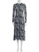 Proenza Schouler White Label Printed Long Dress