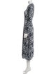 Proenza Schouler White Label Printed Long Dress