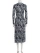 Proenza Schouler White Label Printed Long Dress