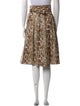 Proenza Schouler White Label Animal Print Knee-Length Skirt